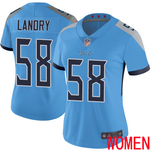 Tennessee Titans Limited Light Blue Women Harold Landry Alternate Jersey NFL Football 58 Vapor Untouchable